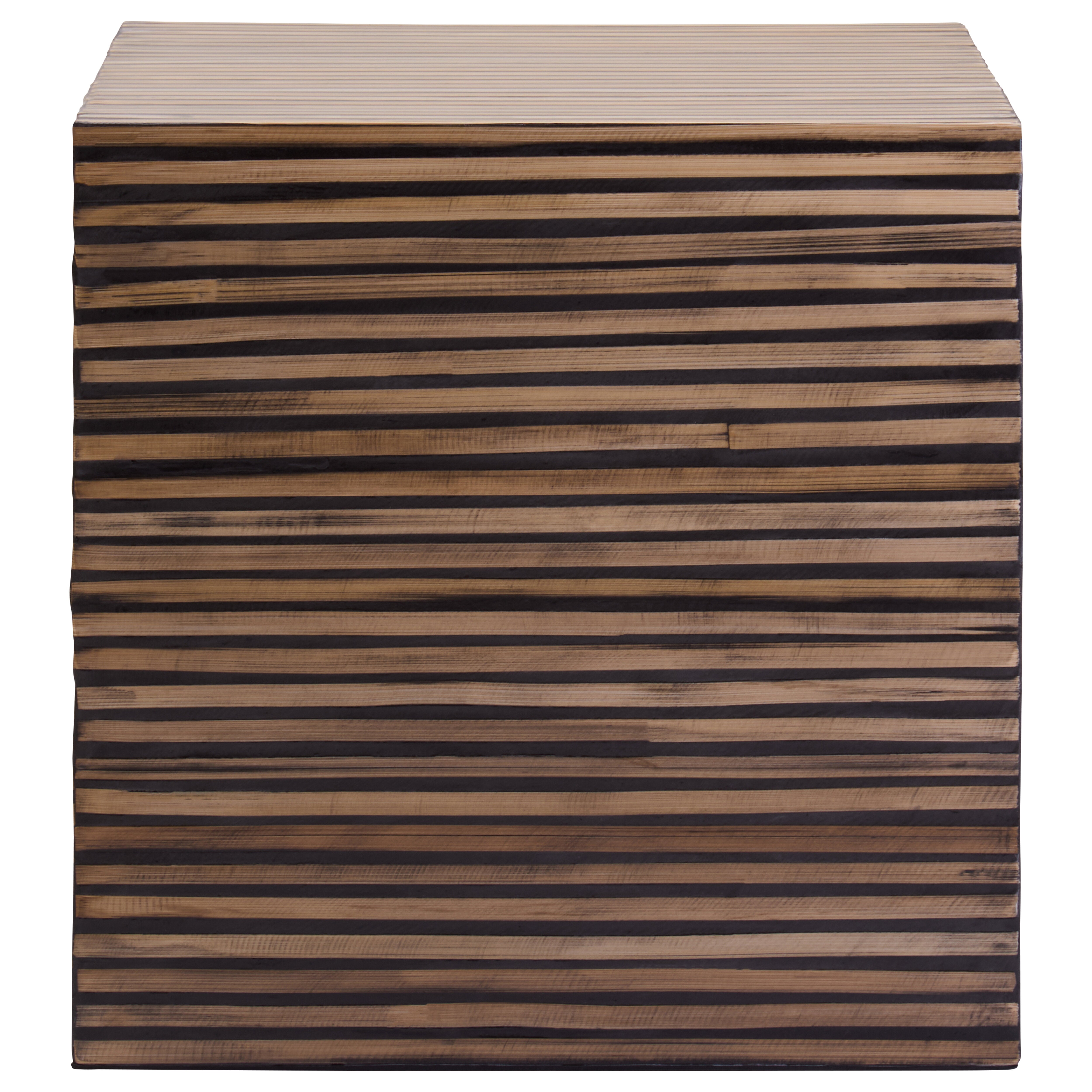 Antibes Bamboo Inlay Side Table